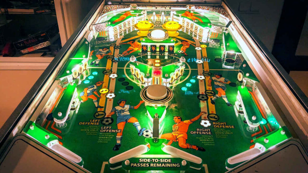 Gottlieb Striker pinball new playfield