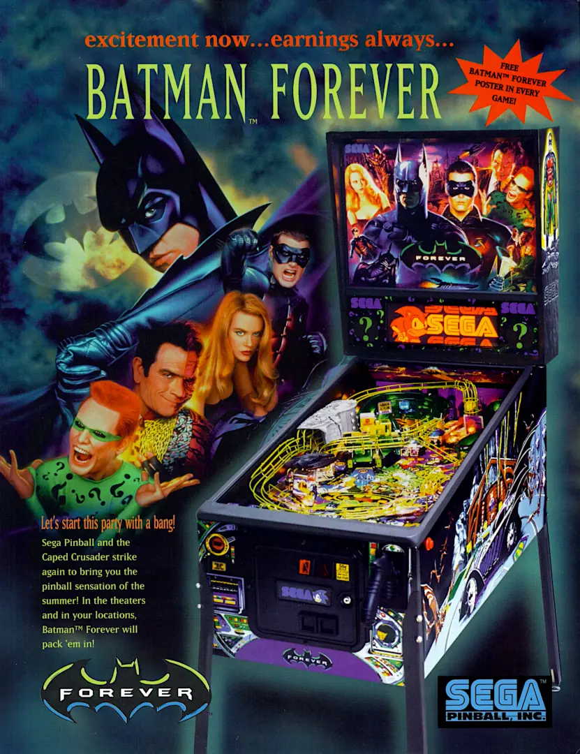 Pinball Flyer Batman Forever 01