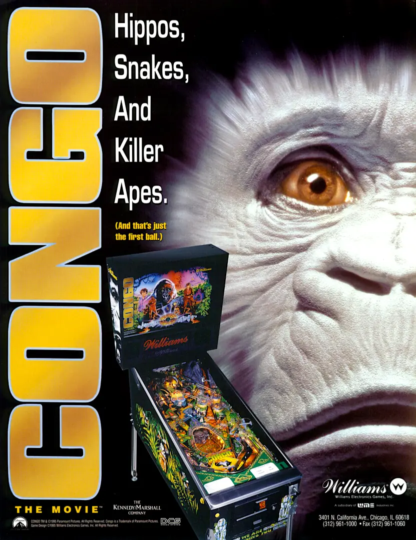 Pinball Flyer Congo 01