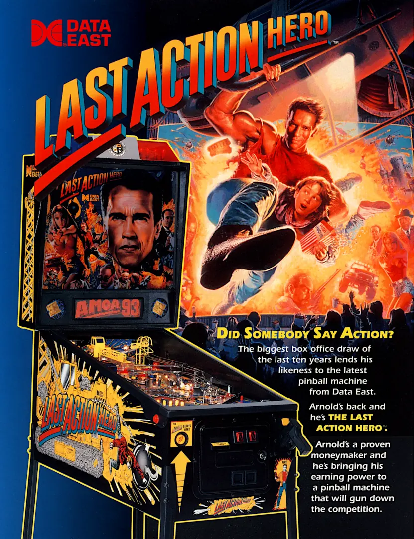 Pinball flyer Last Action Hero 01