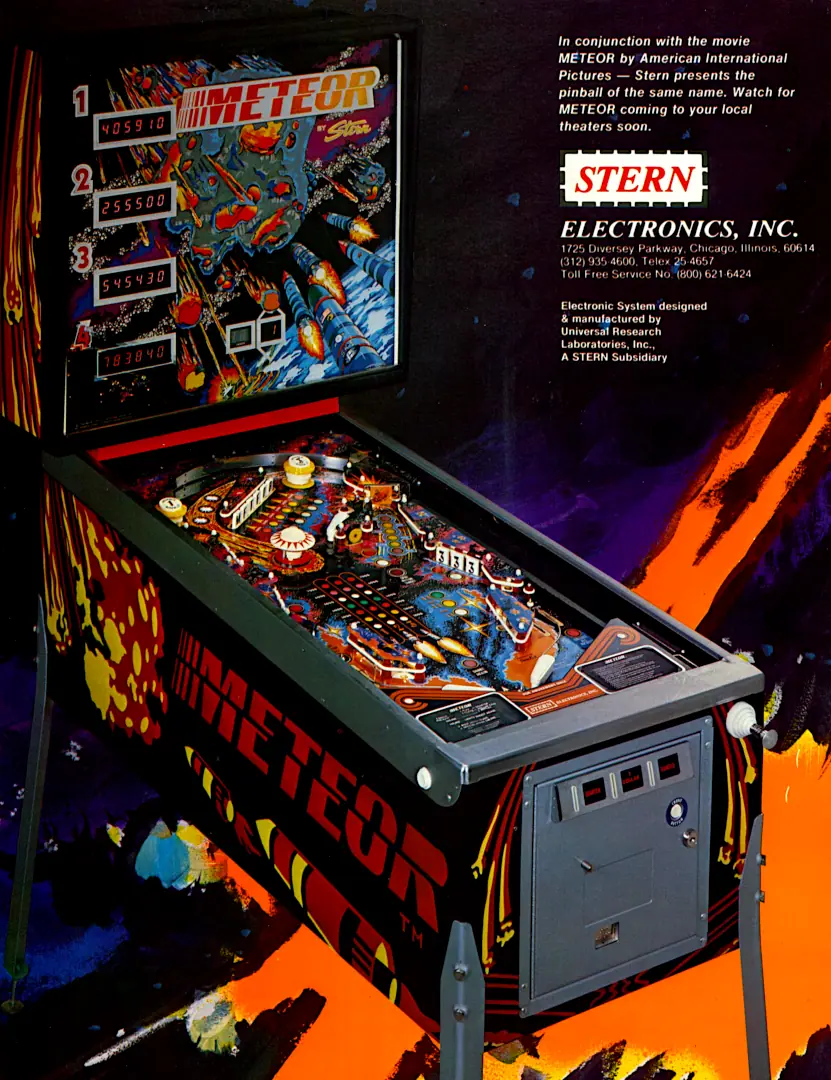 Pinball Flyer Meteor 04